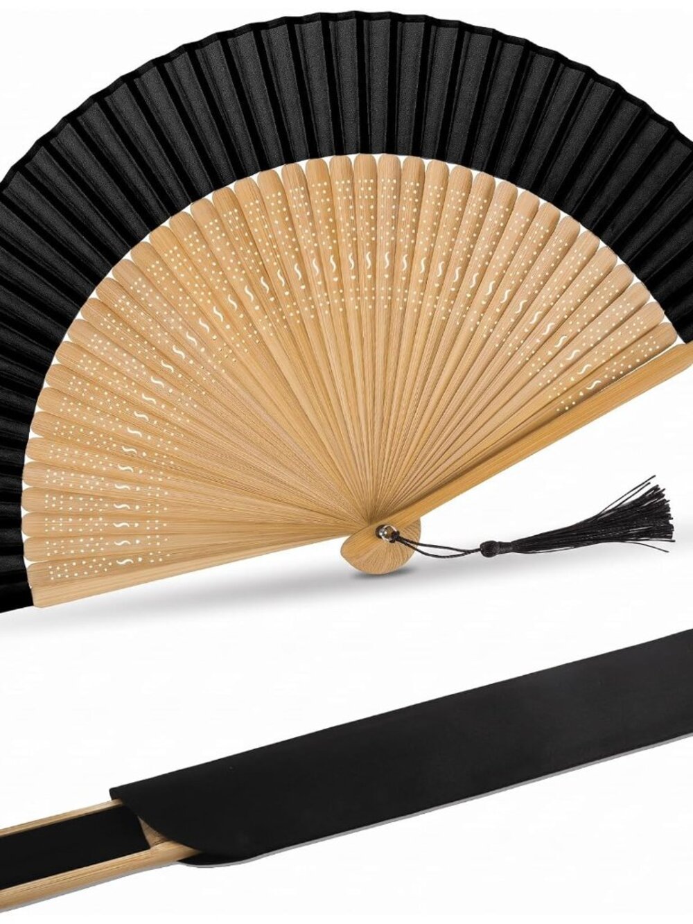 Hand Fan Foldable for Women, Sexy Bamboo